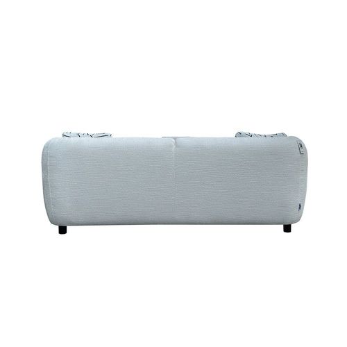 Gishelle 3 Seater Fabric Sofa - Snow White